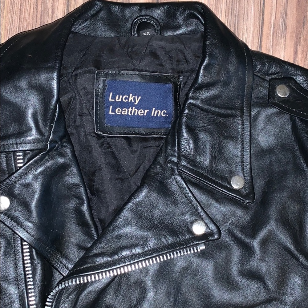 Black leather jack, Lucky Leather Inc. - Picture 5 of 6